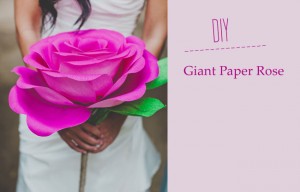 DIY: Giant paper rose