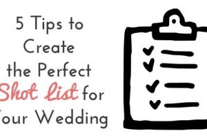 5 tips to create your unique wedding shot list