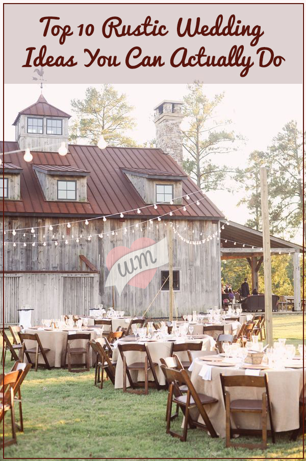 Easy Rustic Wedding Ideas Weddingmix 