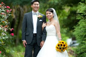 sunflower wedding bouquet