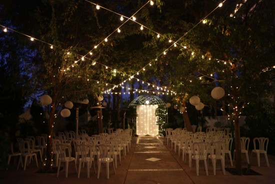 outdoor wedding lights video