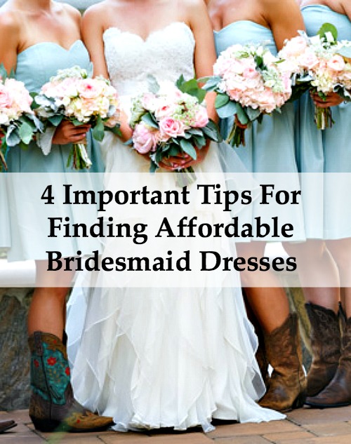 affordable bridesmaid dress tips