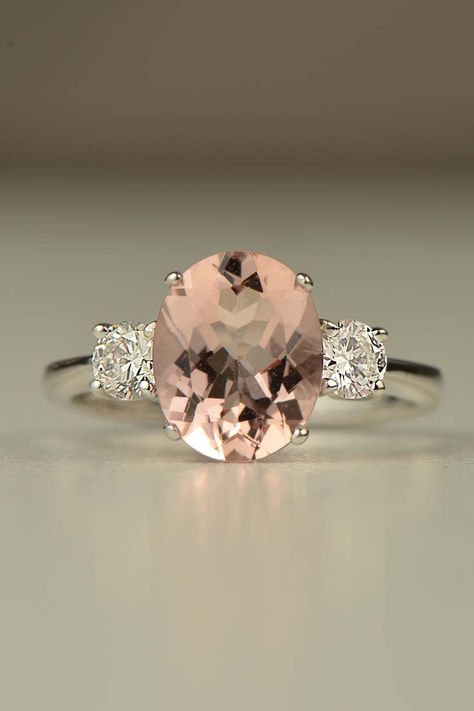 rose gold pink engagment ring