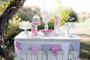 Wedding candy bar table