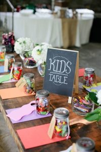 Kids Table Setup