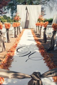 Fall Wedding Aisle