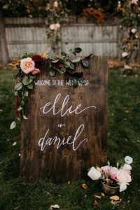 Fall Wedding Sign