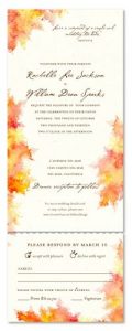 Fall Wedding Invitations