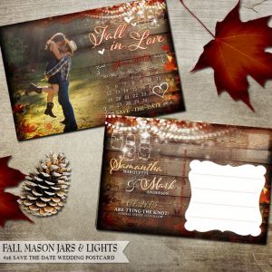 Fall Wedding Invitations