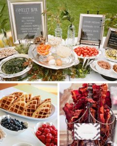 affordable wedding ideas - brunch-weddding-buffet