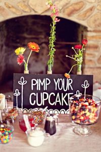 affordable wedding ideas - cupcake-candy-bar