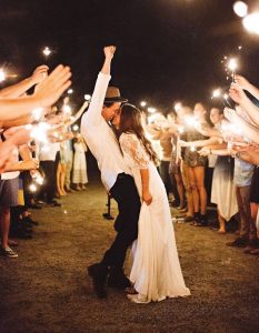 Wedding Sparklers - outdoor wedding inspiration